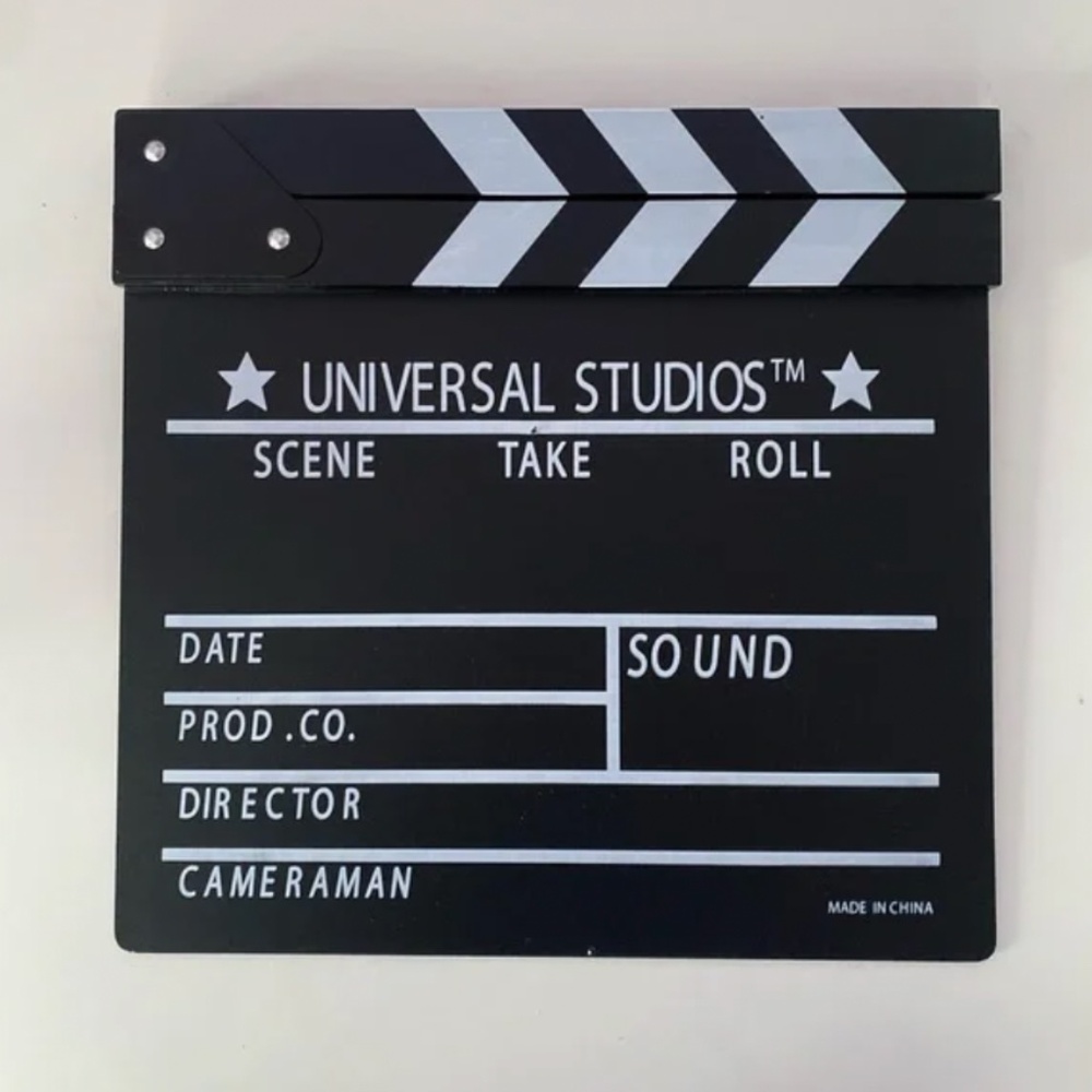 Universal Studios Movie Film Clap Board